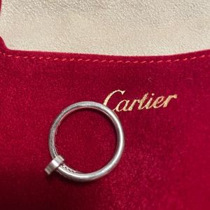Cartier JUSTE UN CLOU RING in white gold